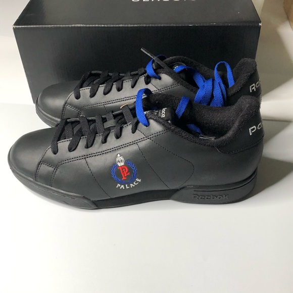 Reebok Shoes | Black Reebok Palace NPC II Classic Tennis Shoes | Color: Black | Size: 10 | Bfreshoutthebox's Closet